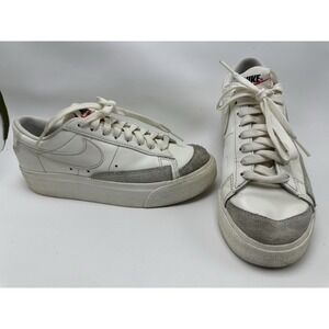 Nike Women's‎ Blazer Low Platform Sneakers Sail White DJ0292-105 US 7